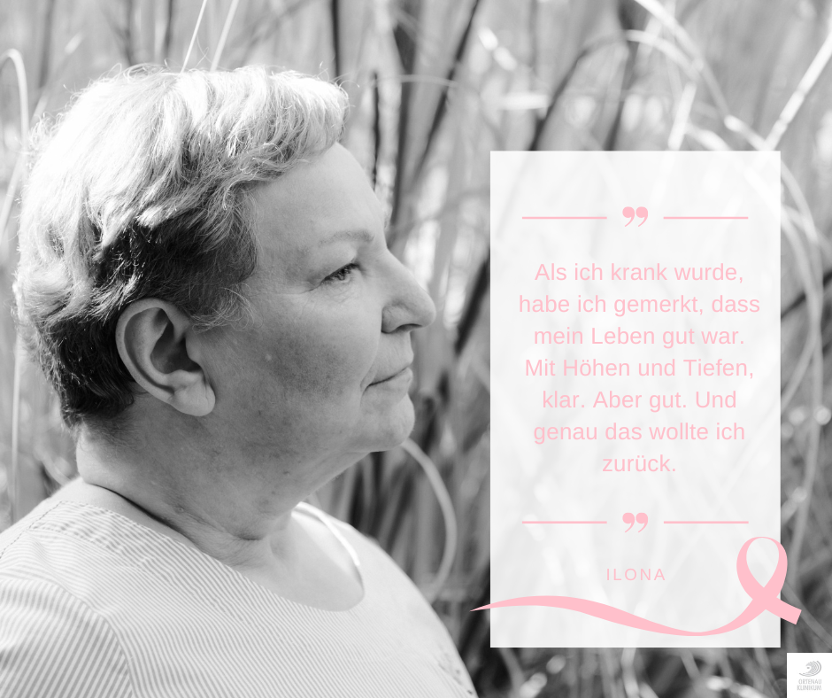 Ilona erzählt ihre Geschichte über ihre Erkrankung Brustkrebs
